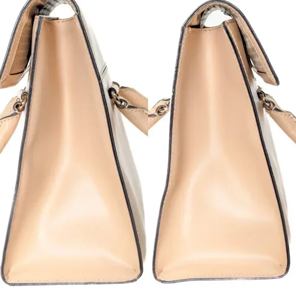 KATE SPADE Leather Gold Clasp Harwood Place Sinclair Nude Hand Bag - Picture 5 of 16